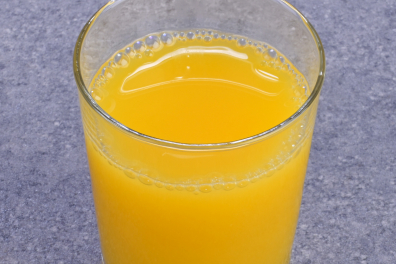Verre de jus d'orange
